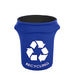 41-50 Gallons Spandex Stretch Round Trash Can Cover with Recycling Logo - Royal Blue TAB_SPX_TRSB03_ROY