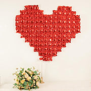 41" x 36" Metallic Heart Mylar Foil Balloon Photo Backdrop - Red BLOON_FOL0024_40_RED