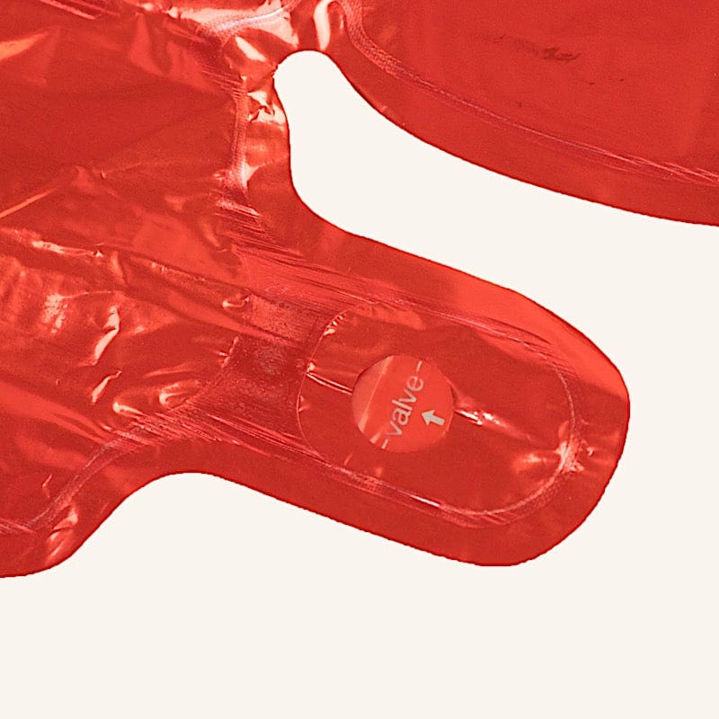 41" x 36" Metallic Heart Mylar Foil Balloon Photo Backdrop - Red BLOON_FOL0024_40_RED