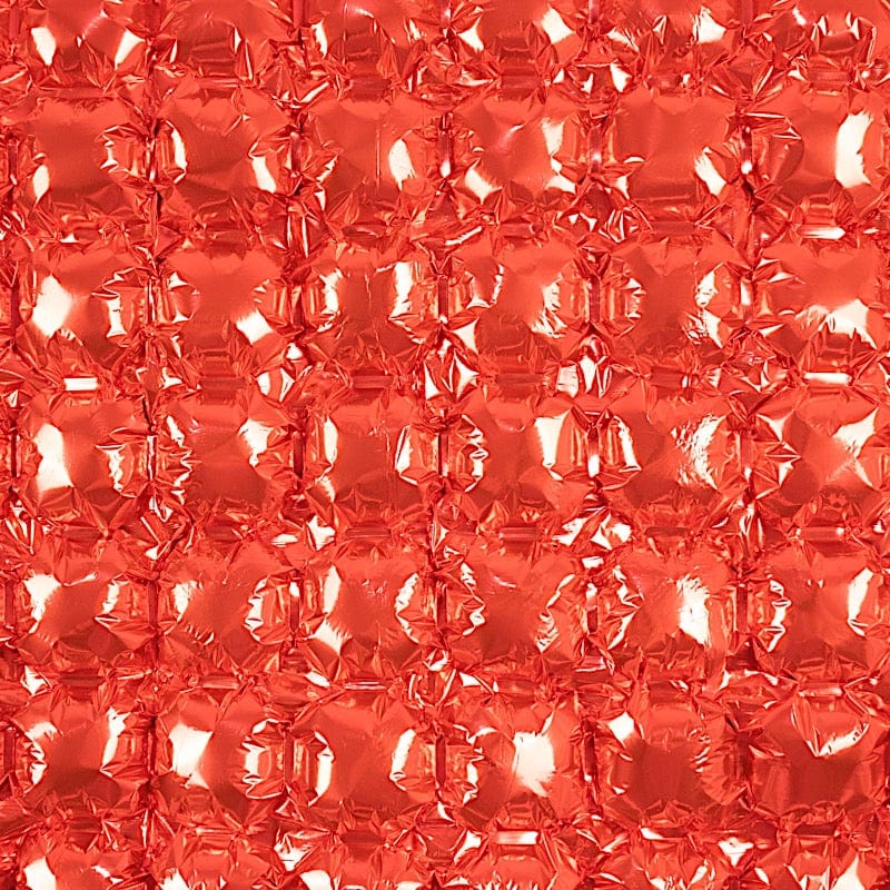 41" x 36" Metallic Heart Mylar Foil Balloon Photo Backdrop - Red BLOON_FOL0024_40_RED