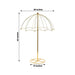 42" Metal Umbrella Flower Stand - Gold IRON_STND20_40_GOLD