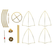 42" Metal Umbrella Flower Stand - Gold IRON_STND20_40_GOLD