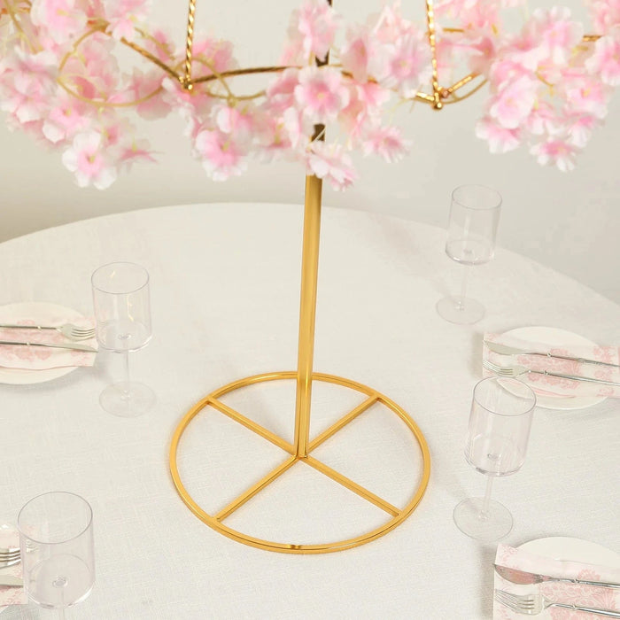 42" Metal Umbrella Flower Stand - Gold IRON_STND20_40_GOLD