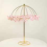 42" Metal Umbrella Flower Stand - Gold IRON_STND20_40_GOLD