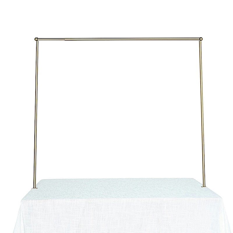 42" tall Adjustable Over The Table Rod Stand Metal Arch - Gold BKDP_STND_12_GOLD