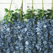 42" tall Silk Wisteria Flowers Hanging Vine Bush