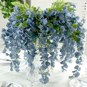 44" tall Silk Wisteria Flowers Hanging Vine Bush