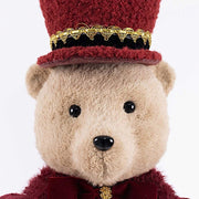 45" Teddy Bear Nutcracker Soldier Figurine with Gold Trim