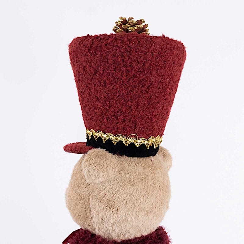 45" Teddy Bear Nutcracker Soldier Figurine with Gold Trim