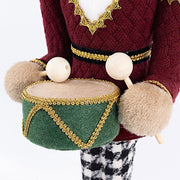 45" Teddy Bear Nutcracker Soldier Figurine with Gold Trim