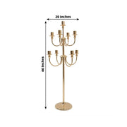 46" 9 Arm Metal Floor Candelabra Candle Holder