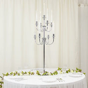 46" 9 Arm Metal Floor Candelabra Candle Holder