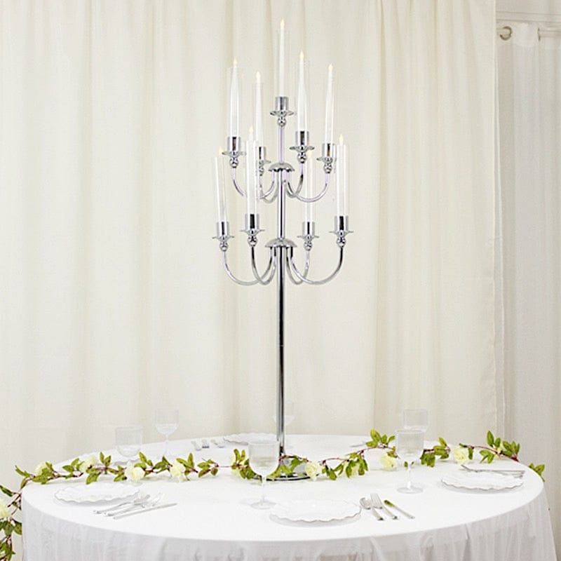 46" 9 Arm Metal Floor Candelabra Candle Holder