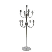 46" 9 Arm Metal Floor Candelabra Candle Holder
