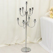 46" 9 Arm Metal Floor Candelabra Candle Holder