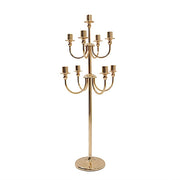 46" 9 Arm Metal Floor Candelabra Candle Holder