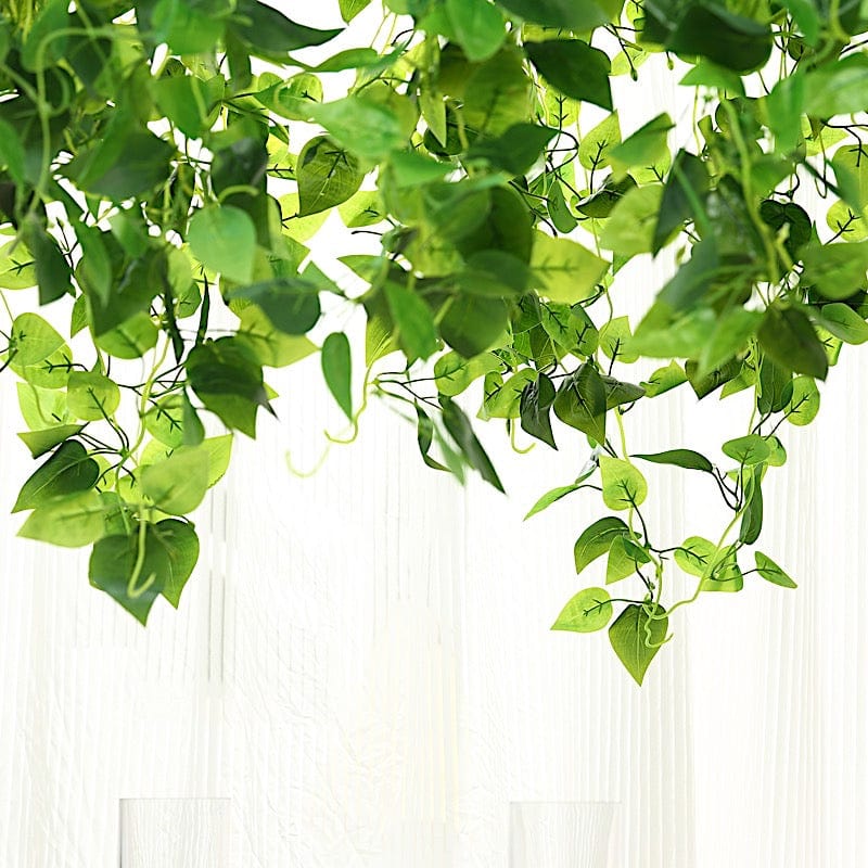 46" Artificial Ivy Leaves Hanging Flower Chandelier  - Green ARTI_CEIL_IVY01_GRN