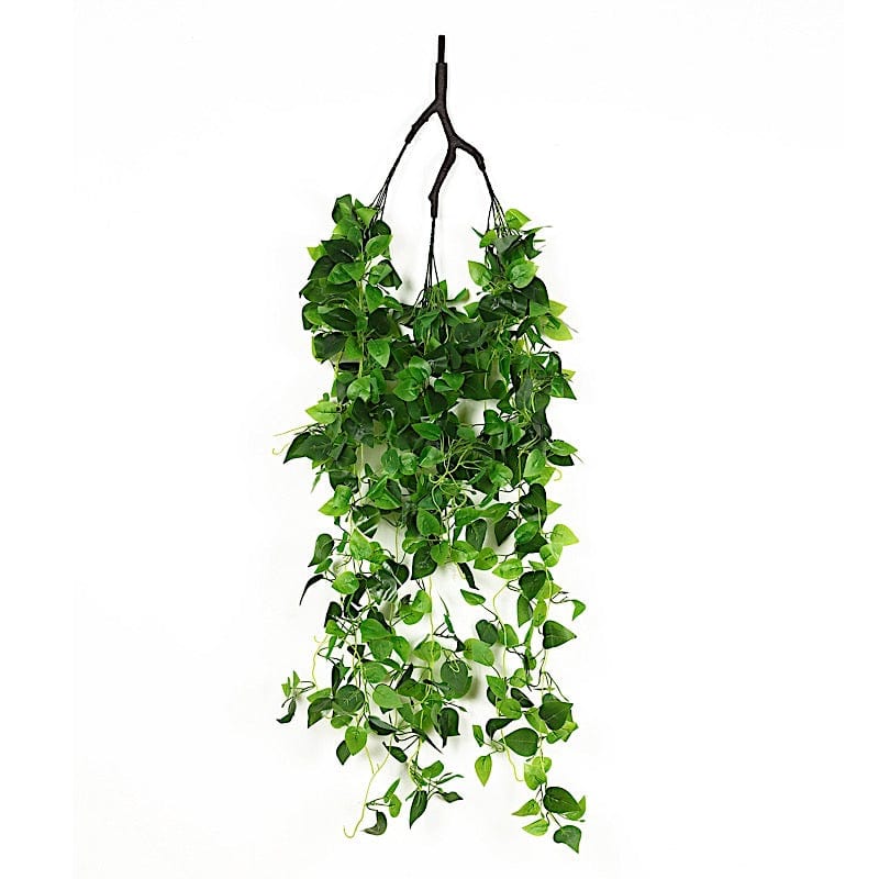 46" Artificial Ivy Leaves Hanging Flower Chandelier  - Green ARTI_CEIL_IVY01_GRN