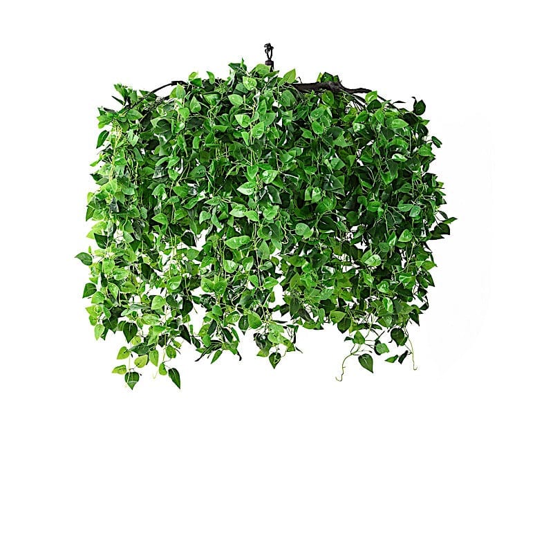 46" Artificial Ivy Leaves Hanging Flower Chandelier  - Green ARTI_CEIL_IVY01_GRN