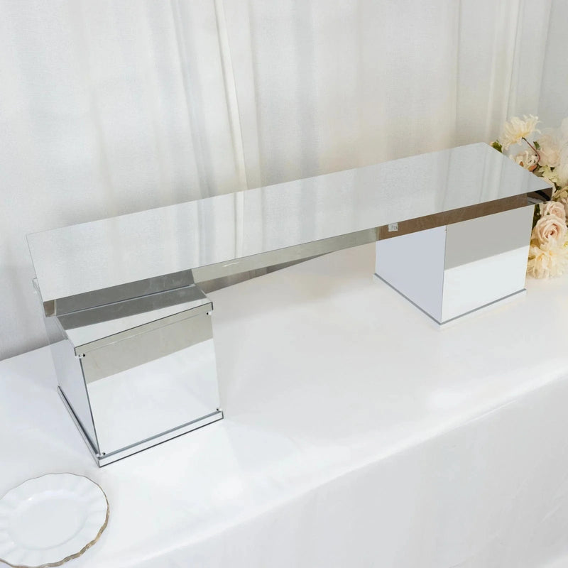 46" x 12" Plexiglass Connector Plate for Rectangular Pedestal Stands