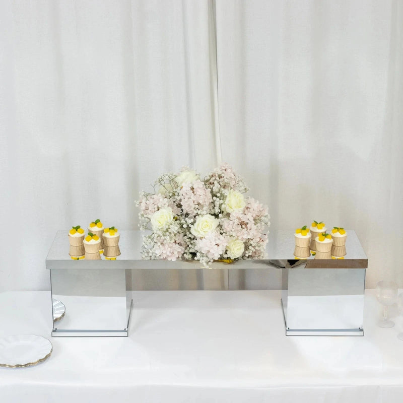 46" x 12" Plexiglass Connector Plate for Rectangular Pedestal Stands