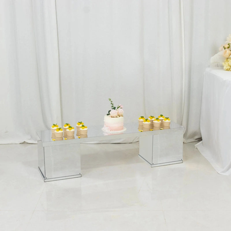 46" x 12" Plexiglass Connector Plate for Rectangular Pedestal Stands