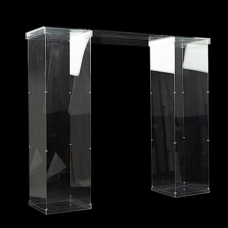46" x 12" Plexiglass Connector Plate for Rectangular Pillar Pedestal Stands - Clear PROP_BOX_001_B2_45_CLR