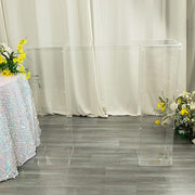 46" x 12" Plexiglass Connector Plate for Rectangular Pillar Pedestal Stands - Clear PROP_BOX_001_B2_45_CLR