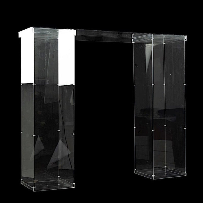 46" x 12" Plexiglass Connector Plate for Rectangular Pillar Pedestal Stands - Clear PROP_BOX_001_B2_45_CLR