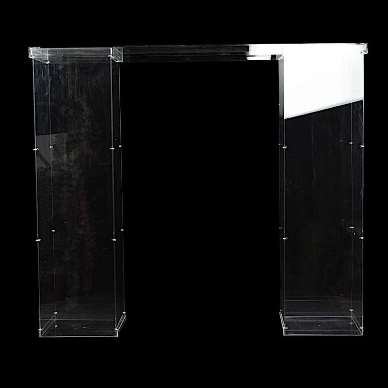 46" x 12" Plexiglass Connector Plate for Rectangular Pillar Pedestal Stands - Clear PROP_BOX_001_B2_45_CLR