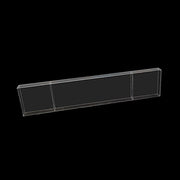 46" x 12" Plexiglass Connector Plate for Rectangular Pillar Pedestal Stands - Clear PROP_BOX_001_B2_45_CLR
