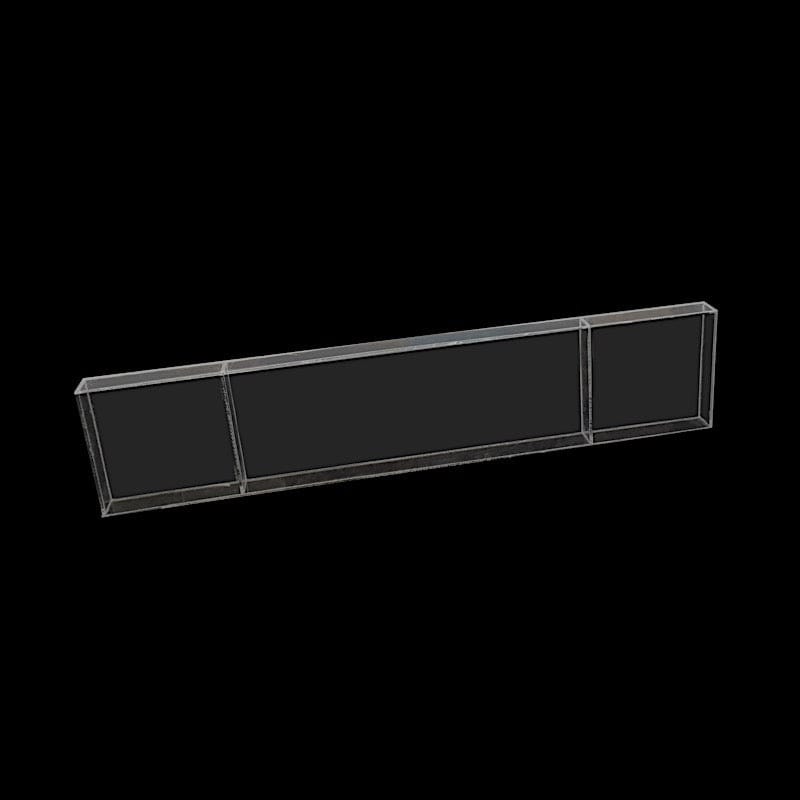46" x 12" Plexiglass Connector Plate for Rectangular Pillar Pedestal Stands - Clear PROP_BOX_001_B2_45_CLR
