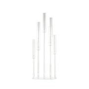 47" tall 7 Arm Crystal Glass Candelabra Taper Candle Holder - Clear CHDLR_CAND_030O_7_CLR