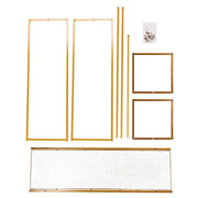 48" Heavy Duty Metal Rectangular Centerpiece Stand - Gold IRON_STND16_48_GOLD