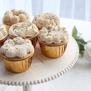48 Metallic Foil Cupcake Liners - Gold CAKE_CUP_FOIL01_GOLD