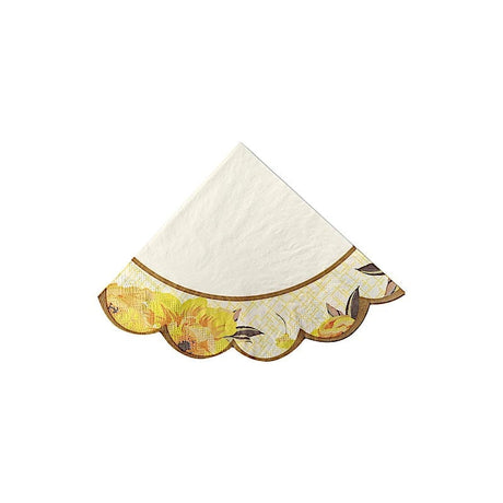 48 Paper Cocktail Napkins with Vintage Scalloped Edges - Floral Mixed NAP_BEV_TEA017_MIX