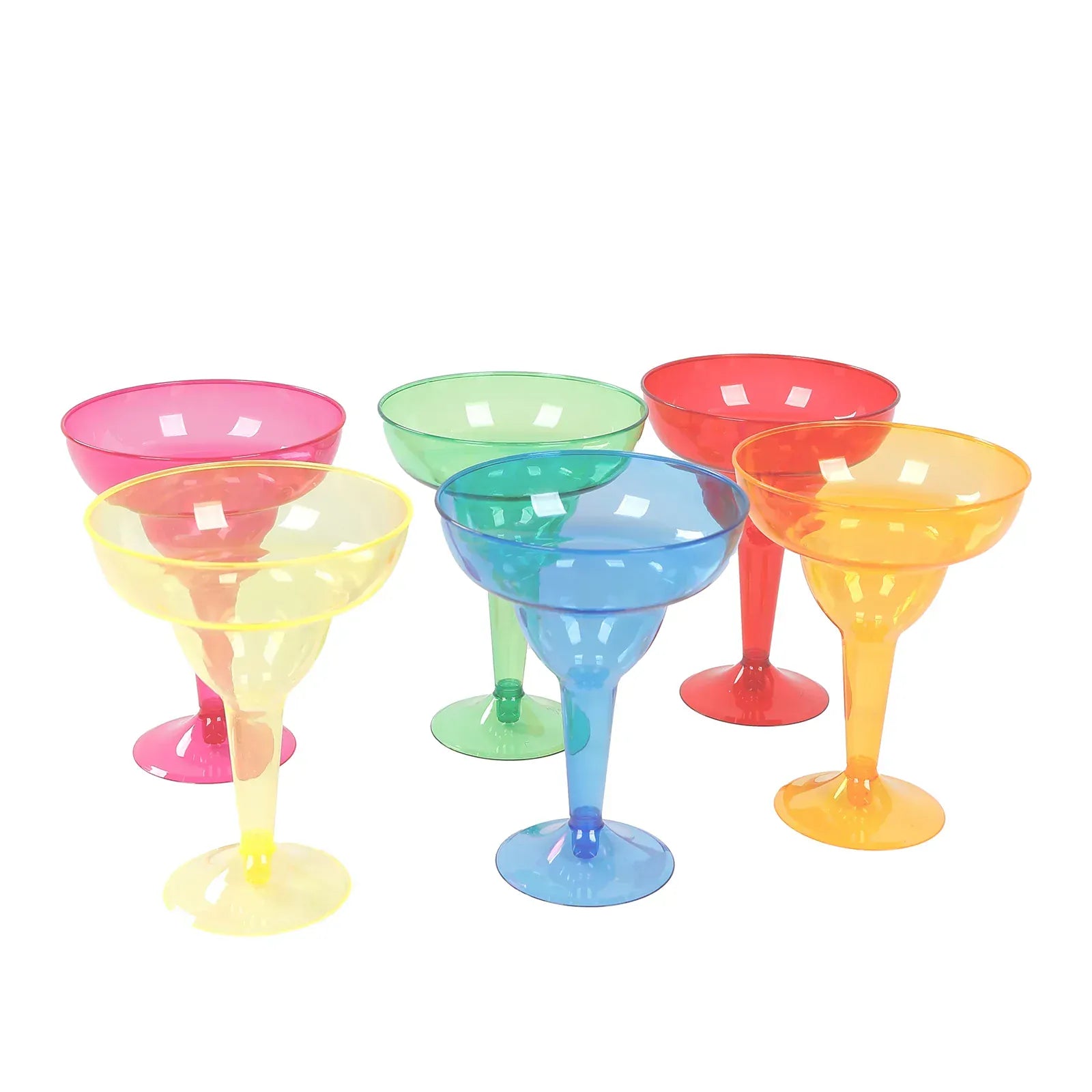 48 Plastic 12 oz Margarita Glasses - Assorted PLST_CU0031_MIX_PK48