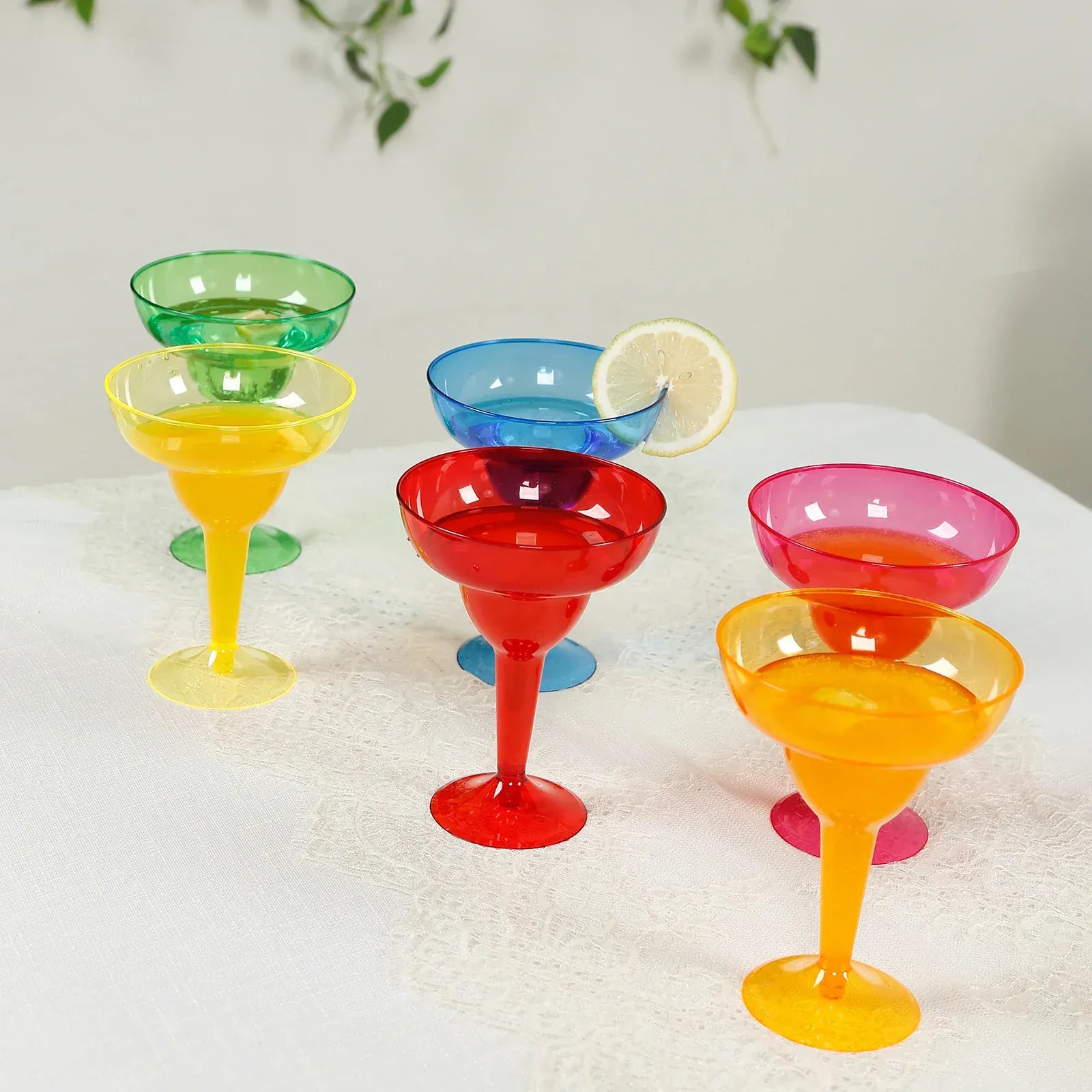 48 Plastic 12 oz Margarita Glasses - Assorted PLST_CU0031_MIX_PK48