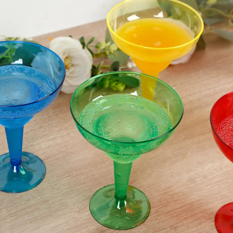 48 Plastic 12 oz Margarita Glasses - Assorted PLST_CU0031_MIX_PK48