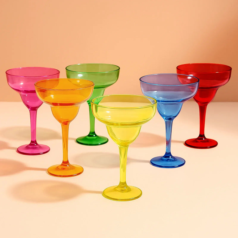 48 Plastic 12 oz Margarita Glasses - Assorted PLST_CU0031_MIX_PK48