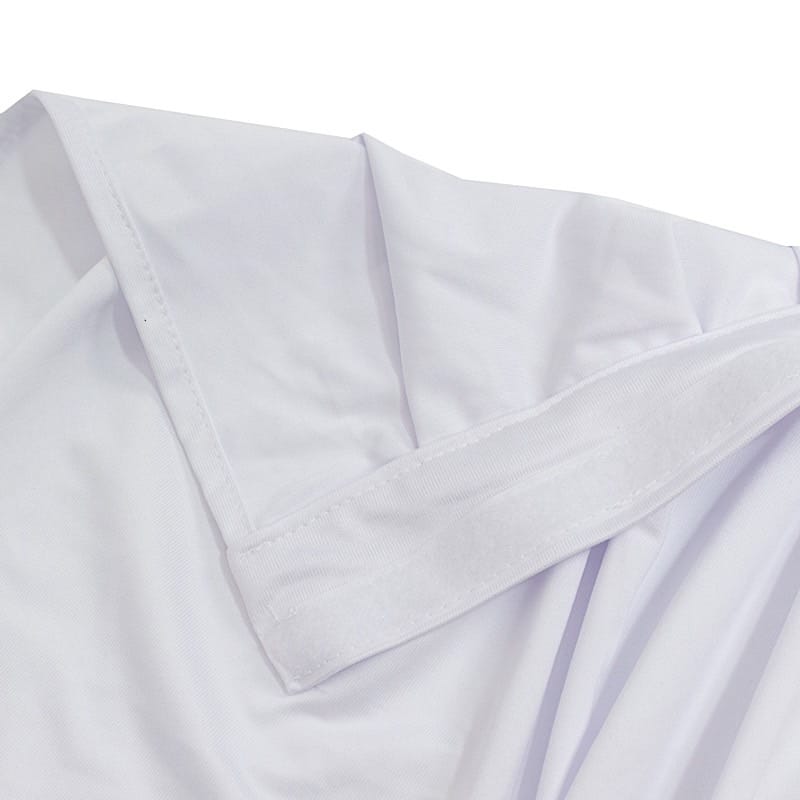 48"x 20 ft  Portable Wrinkle-Free Shirred Pleated Stag Table Skirt