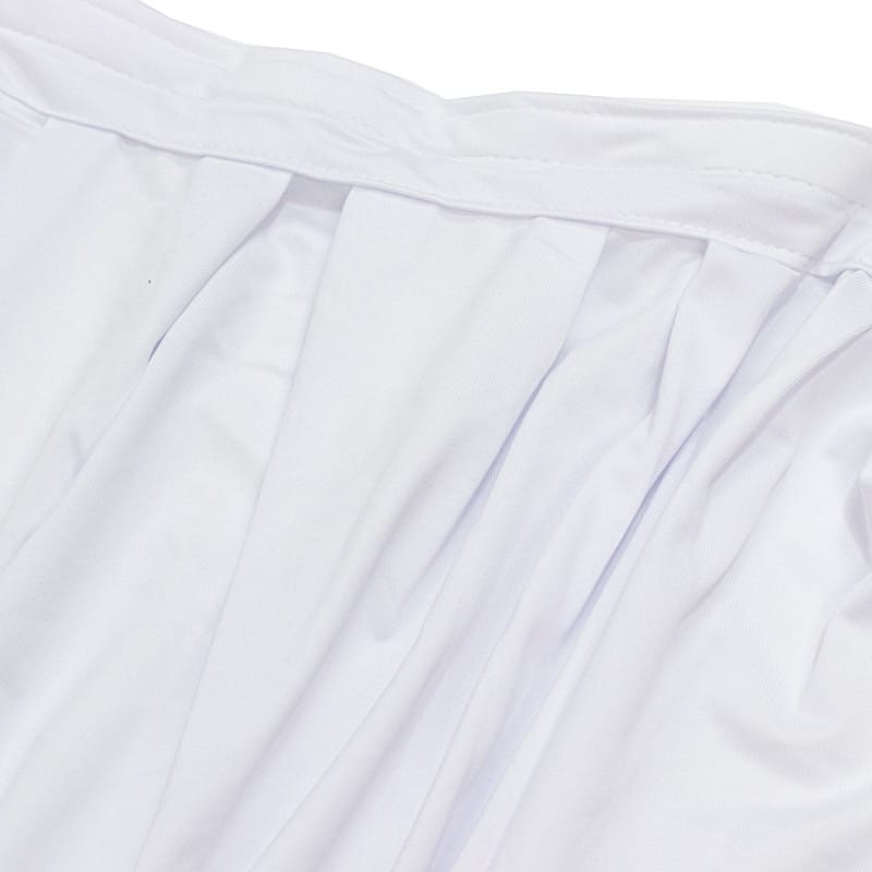 48"x 20 ft  Portable Wrinkle-Free Shirred Pleated Stag Table Skirt