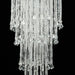4ft Chandelier Floral Waterfall Crystal Beaded Table Centerpiece - Silver CHDLR_071_47_SILV