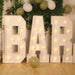 4ft Giant LED Marquee Letter Foam Board with 10 Warm White Battery Operated LEDs - White
