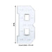 4ft Giant LED Marquee Letter Foam Board with 10 Warm White Battery Operated LEDs - White