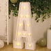 4ft Giant LED Marquee Letter Foam Board with 10 Warm White Battery Operated LEDs - White