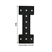 4ft Lighted Pre-Cut Foam Board LED Marquee Letter - Black