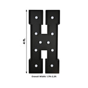 4ft Lighted Pre-Cut Foam Board LED Marquee Letter - Black