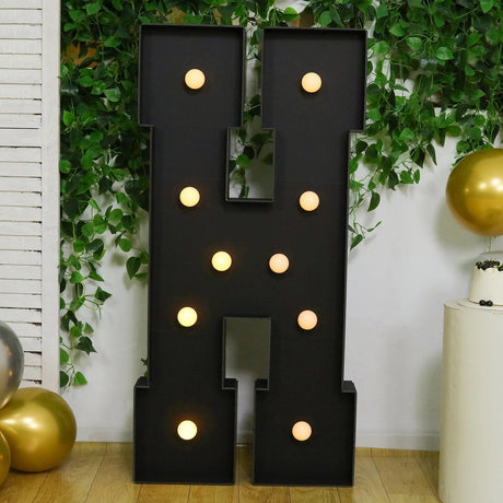 4ft Lighted Pre-Cut Foam Board LED Marquee Letter - Black