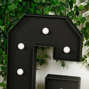 4ft Lighted Pre-Cut Foam Board LED Marquee Letter - Black